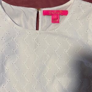 Lilly Pulitzer White Eyelet Blouse